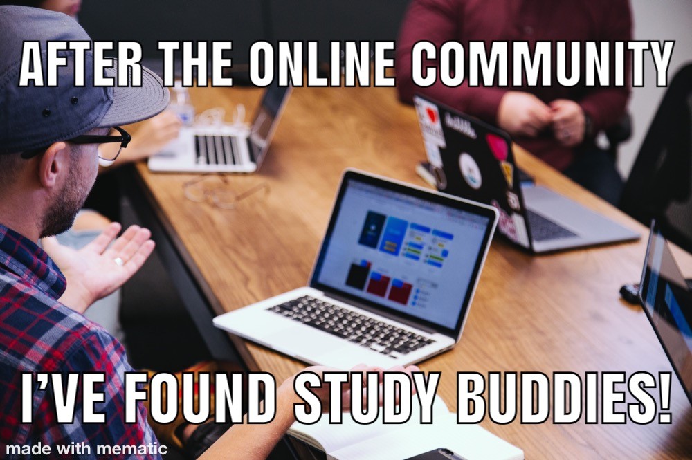 Jack finds study buddies on the online community