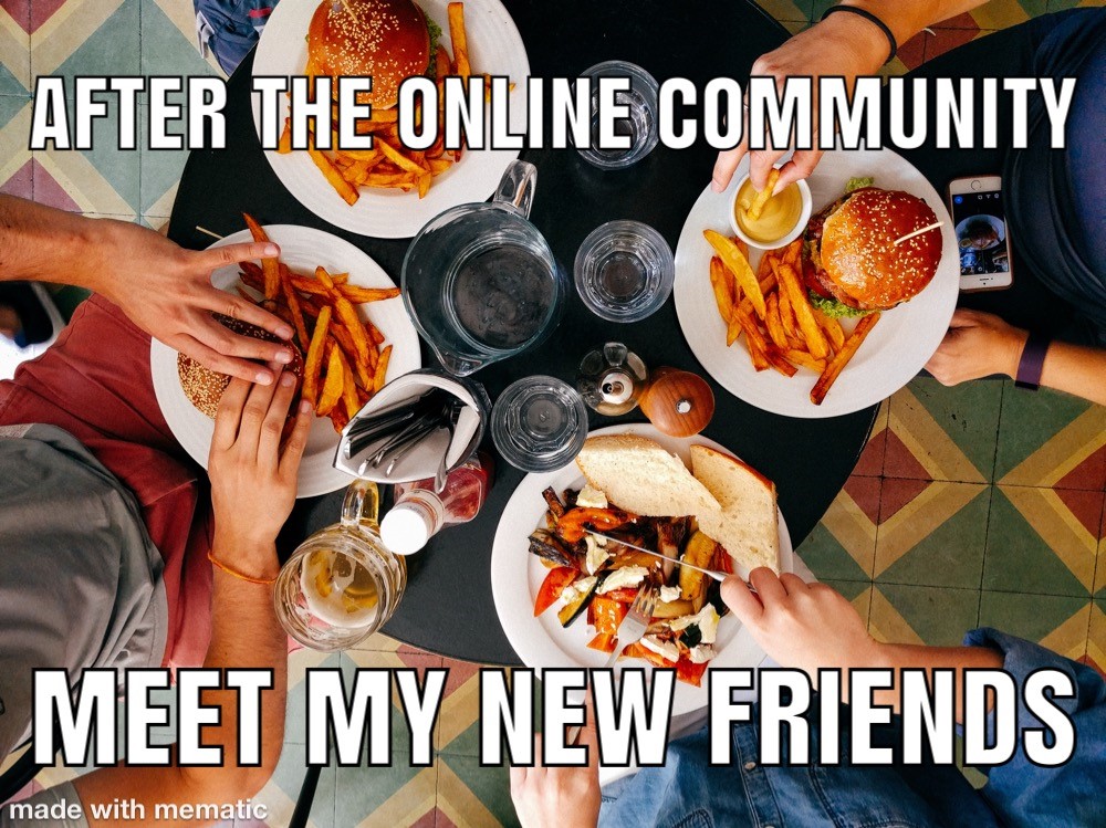 Jill makes new friends on the online community